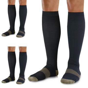 05 Black Copper - Medical Compression Socks (20-30 mmHg)