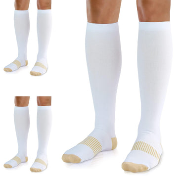 06 White Copper - Medical Compression Socks (20-30 mmHg)