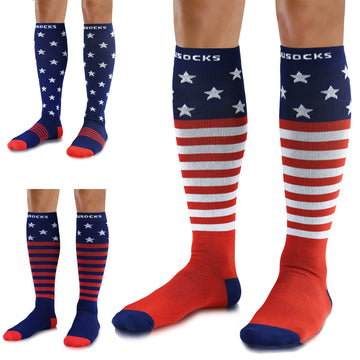 07 US Flag - Medical Compression Socks (20-30 mmHg)