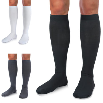 03 Black/White/Gray - Medical Compression Socks (20-30 mmHg)