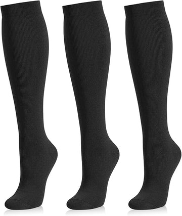 01 Black/Black/Black - Medical Compression Socks (20-30 mmHg)