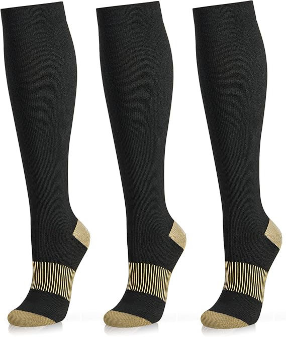 05 Black Copper - Medical Compression Socks (20-30 mmHg)