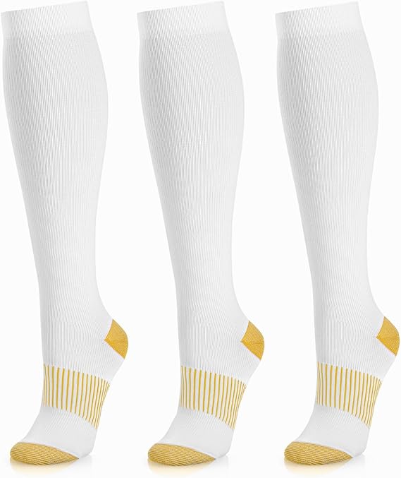06 White Copper - Medical Compression Socks (20-30 mmHg)