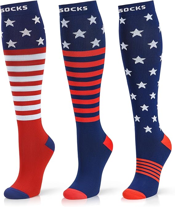 07 US Flag - Medical Compression Socks (20-30 mmHg)
