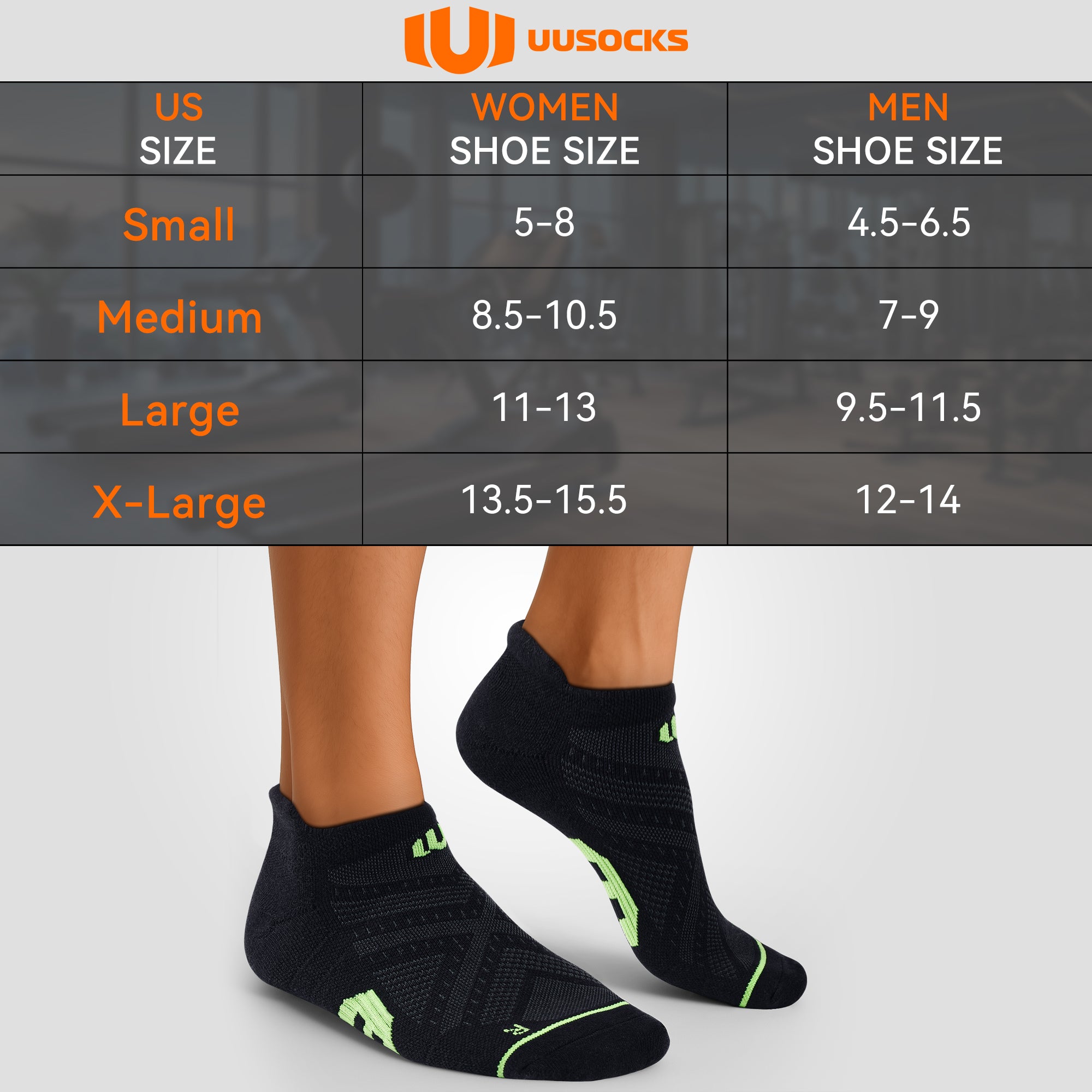 6 Pairs Low Cut Running Socks - White/Grey