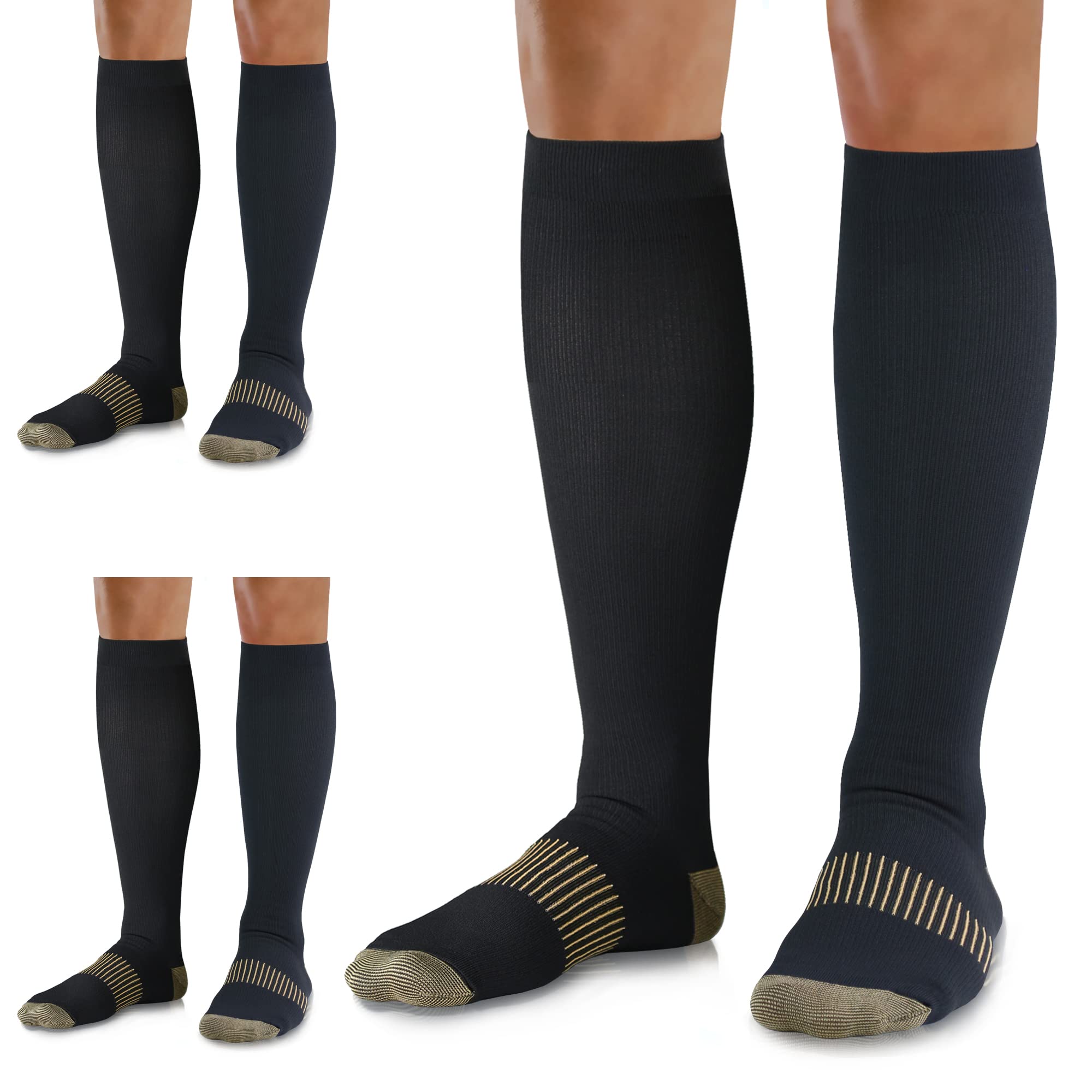 05 Black Copper - Medical Compression Socks (20-30 mmHg)
