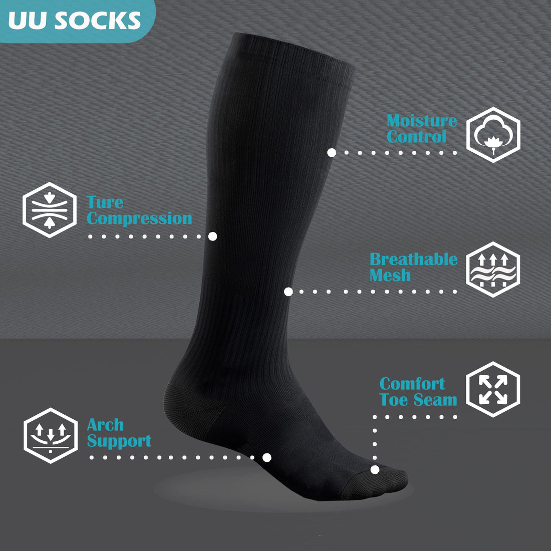 09 Dress 3 Pack - Medical Compression Socks (20-30 mmHg)