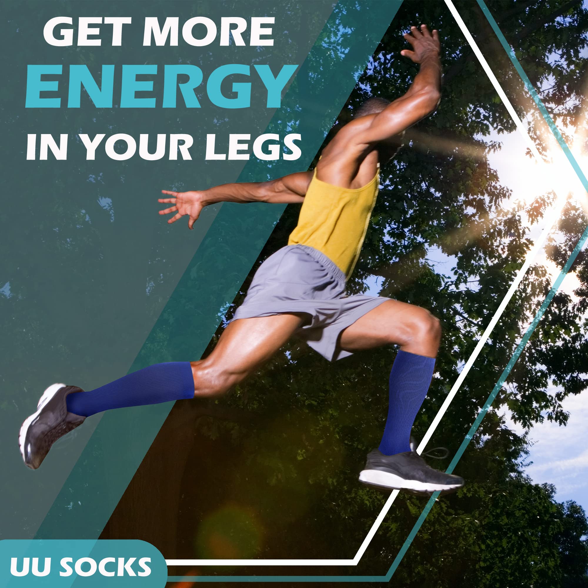 04 Black/Gray/Dark Blue - Medical Compression Socks (20-30 mmHg)