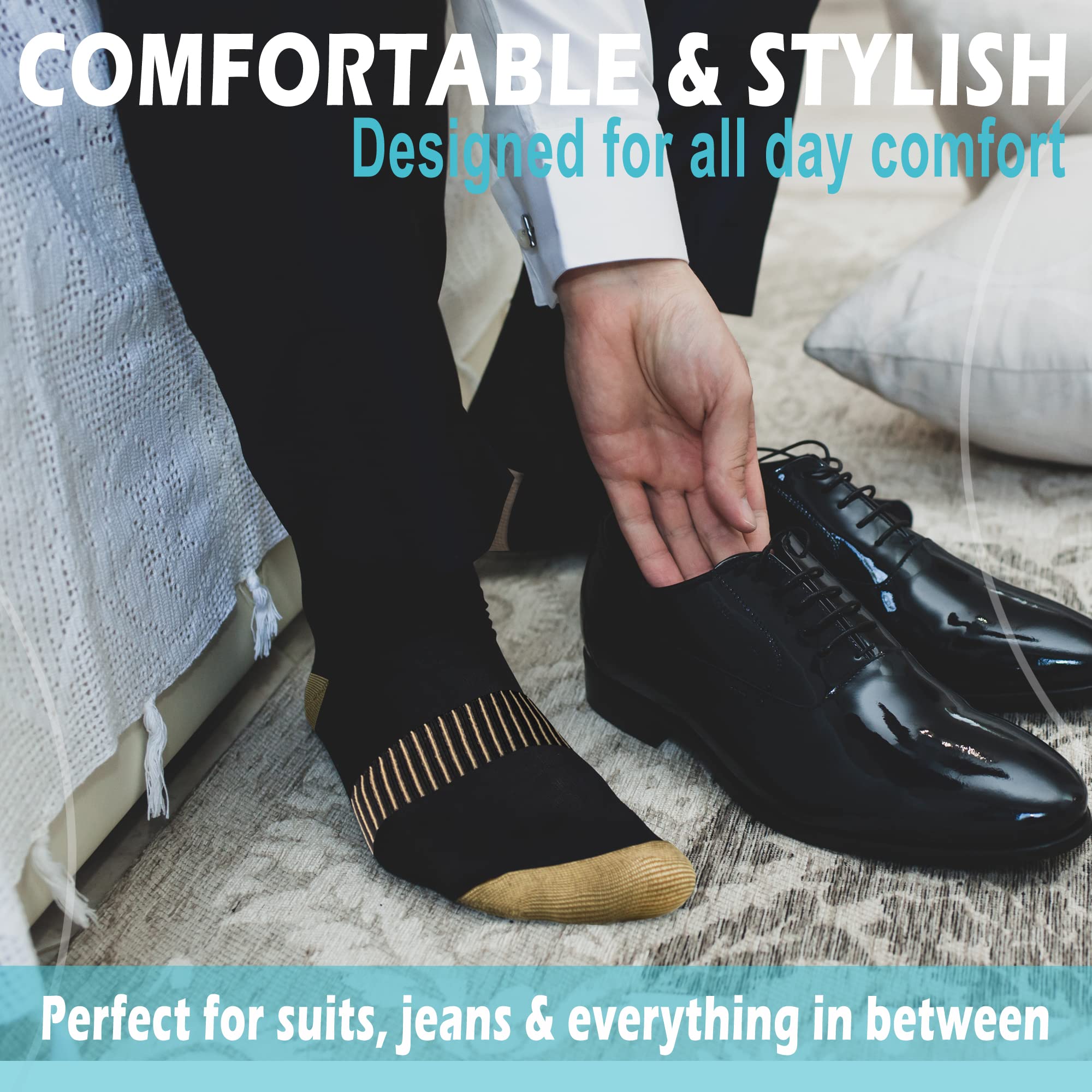 05 Black Copper - Medical Compression Socks (20-30 mmHg)